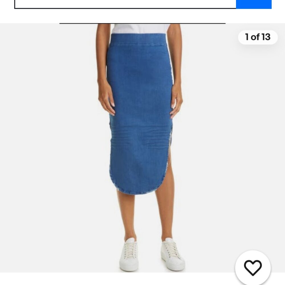 Frank & Eileen Donegal Unforgettable Skirt in Blue 1977 Wash Size 2 - Picture 4 of 9